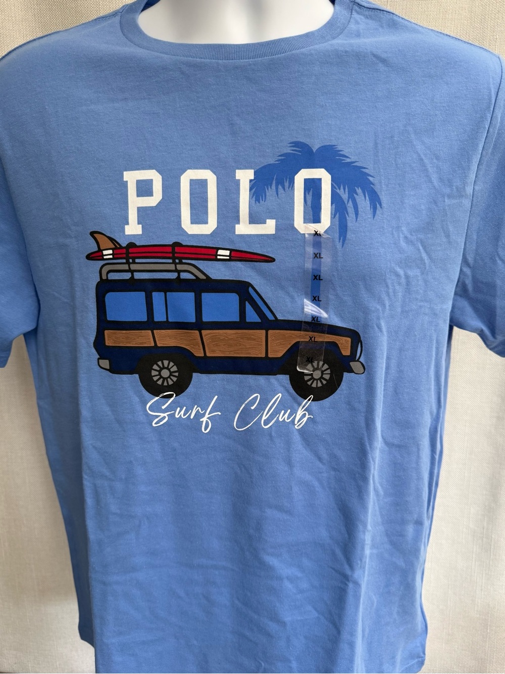 Boy's Polo by Ralph Lauren Surf Club Short-Sleeve Tee - Light Blue